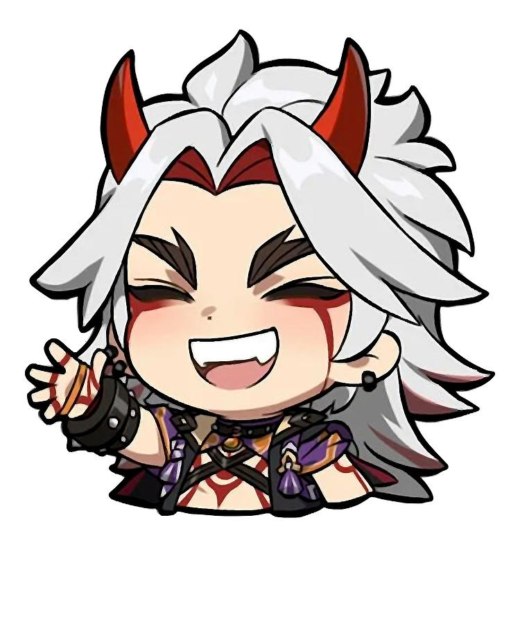 Bravery First Leader Chibi Itto Genshin Impact Cute Fan Digital Art by ...