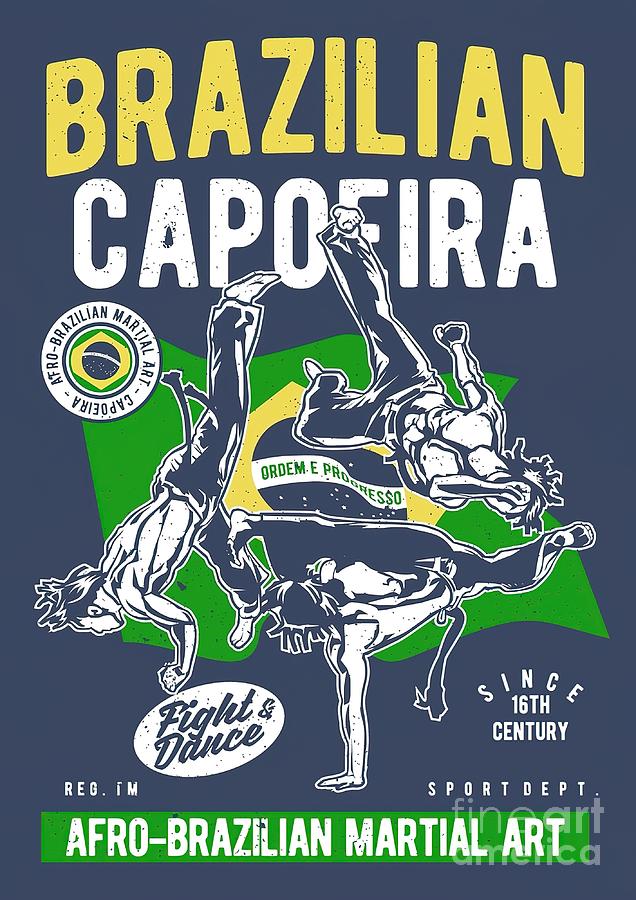 Brazilian Capoeira Fight Dance Painting by Oliver Hunter - Pixels