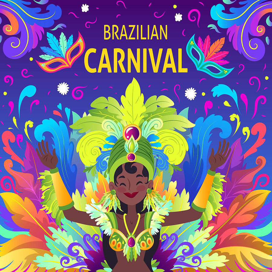 Brazilian Carnival 10 Painting by Miki De Goodaboom