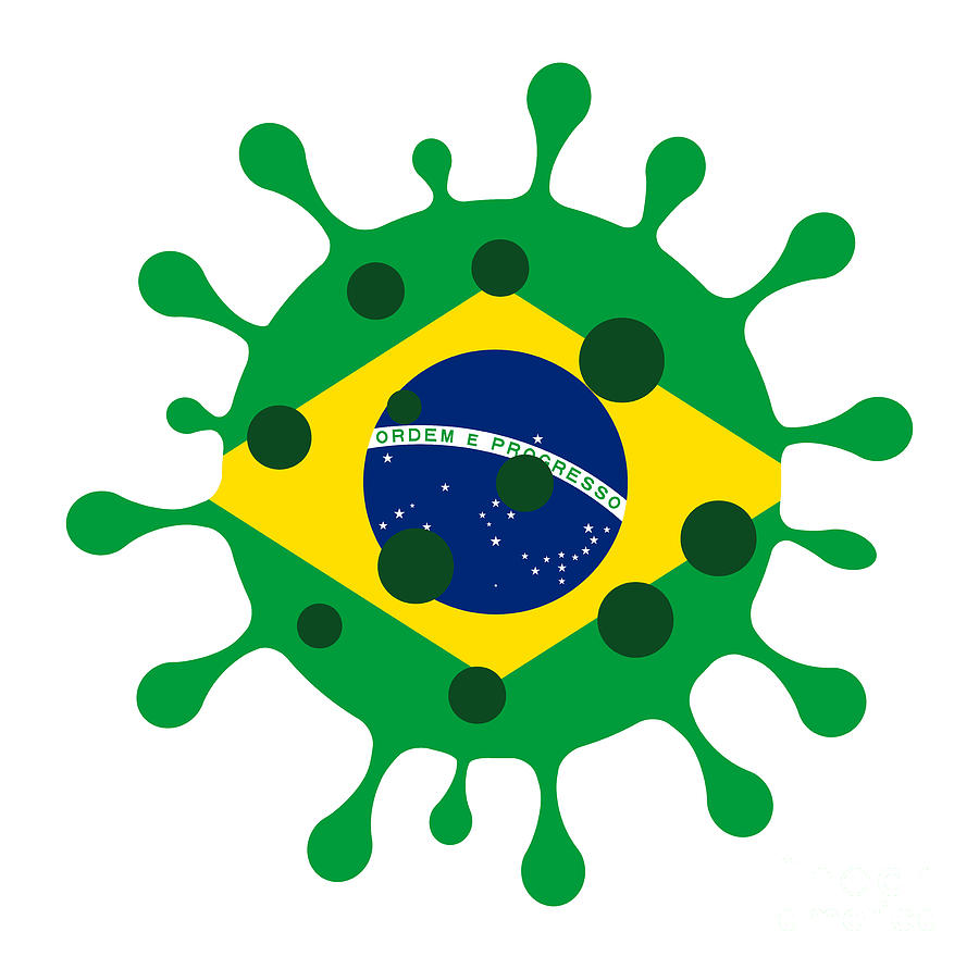 Brazilian Mutation Of The Coronavirus Digital Art