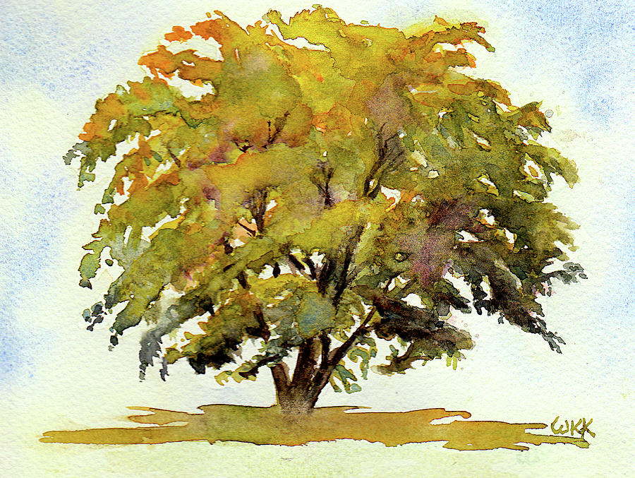 Brazos Oak No 1 Painting by Wendy Keeney-Kennicutt