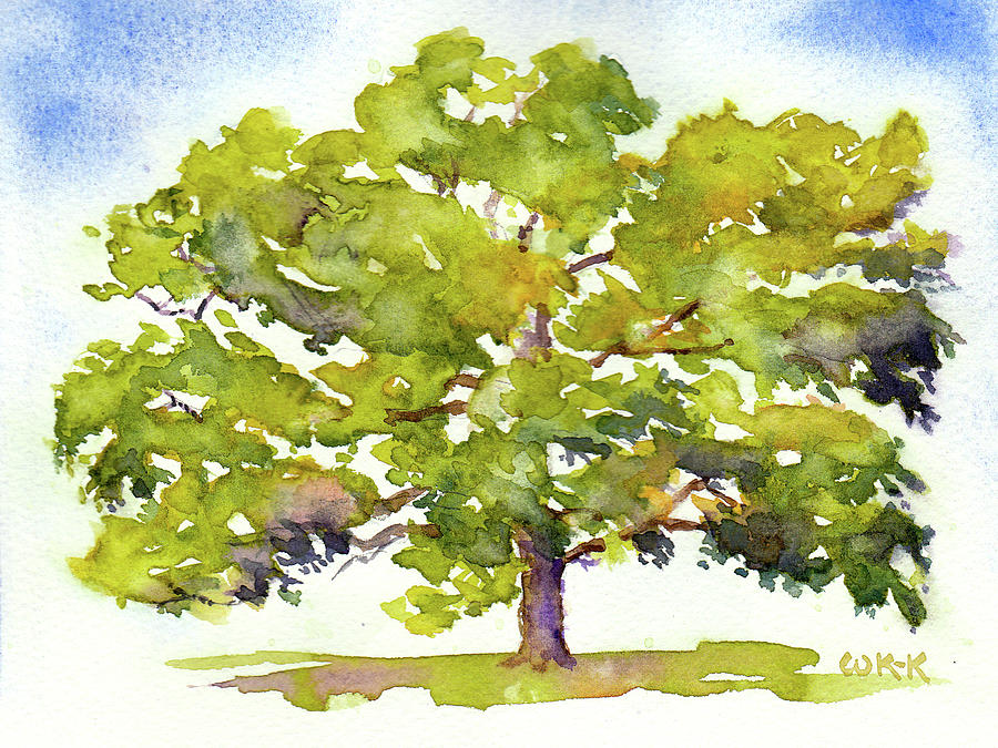Brazos Oak No 2 Painting by Wendy Keeney-Kennicutt