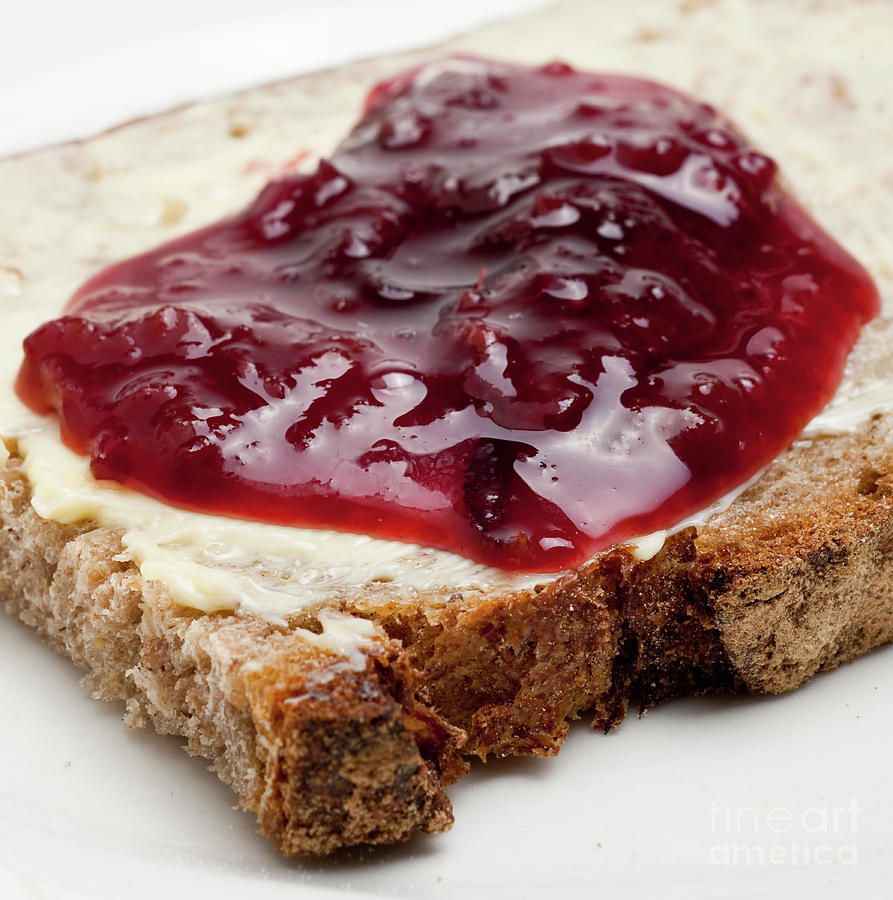 Bread Butter And Jam For Breakfast W1 Photograph By Ilan Amihai
