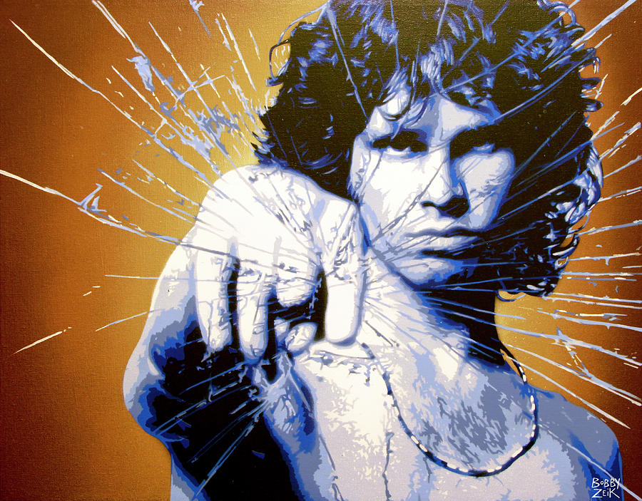 Jim Morrison Painting - Break On Through by Bobby Zeik