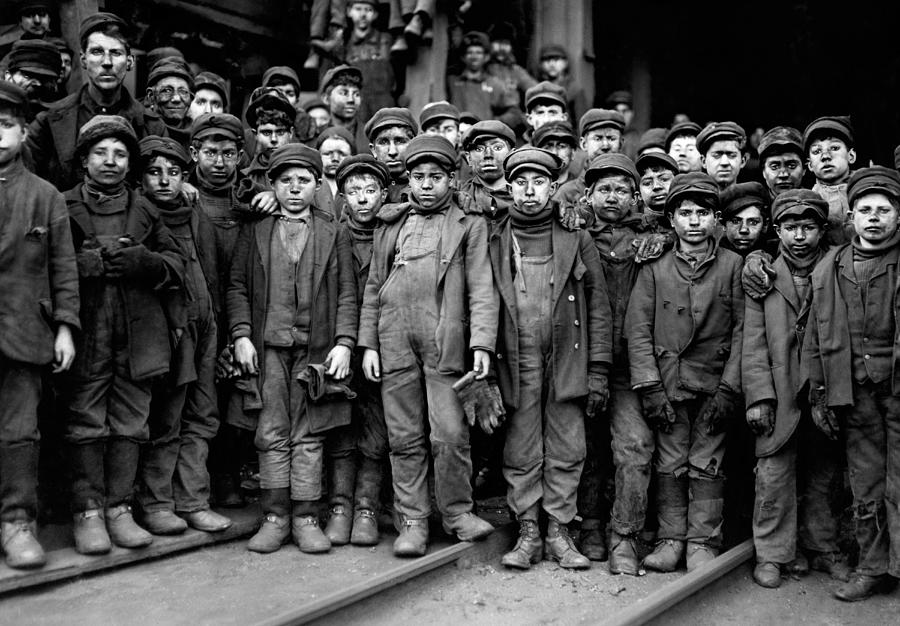 Breaker Boys Of The Pennsylvania Coal Company - Lewis Hine 1911 Photograph by War Is Hell Store