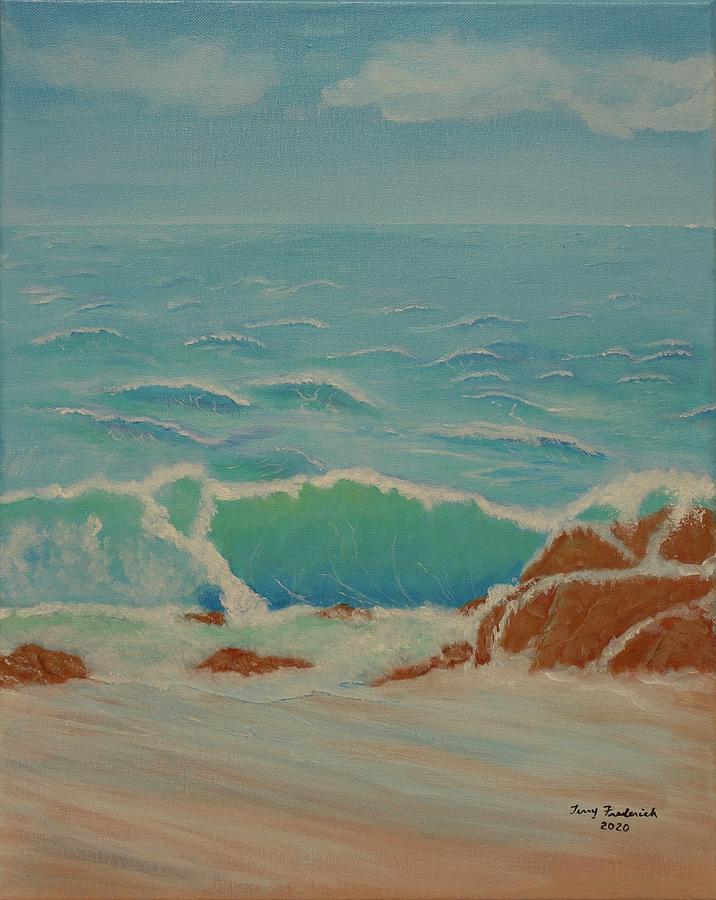 Breakers Painting by Terry Frederick