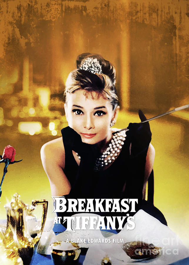 Audrey Hepburn Digital Art - Breakfast At Tiffanys by Bo Kev