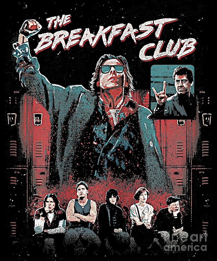 Breakfast Club Group Shot Painted Distressed Tapestry - Textile by ...