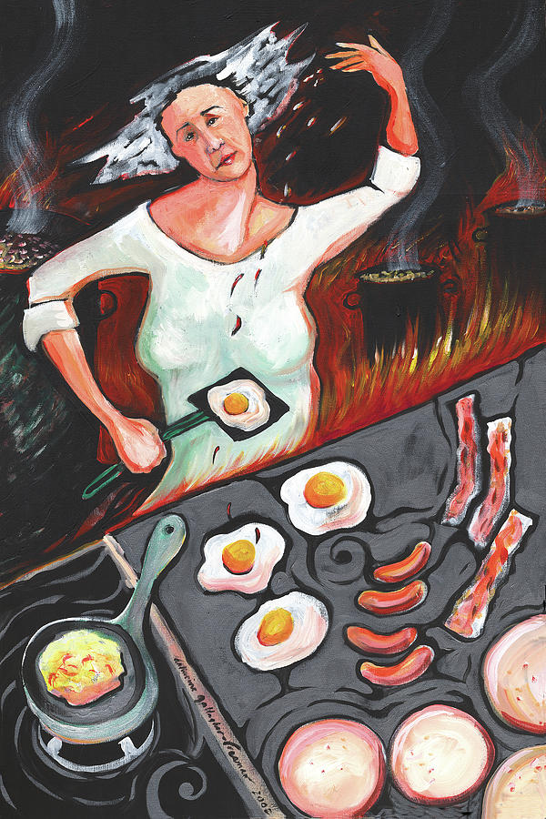 Breakfast Conductor Painting by Catharine Gallagher