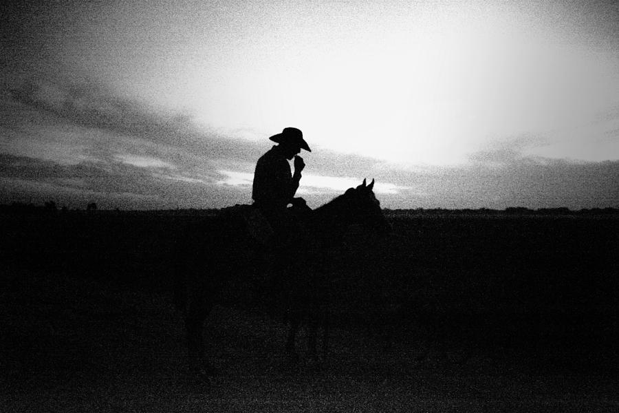  Breakfast on Horseback  Photograph by Don Columbus