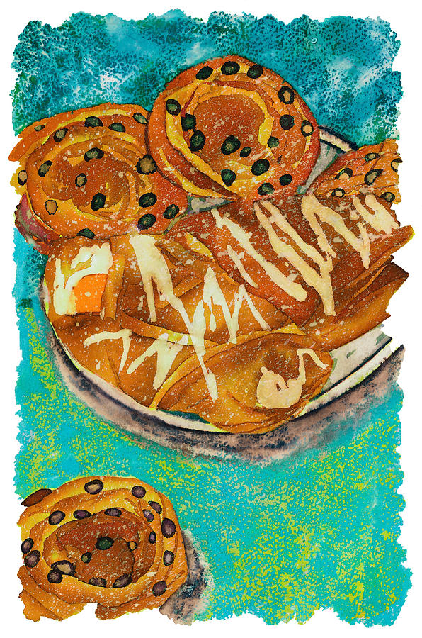 Breakfast Pastries Drawing by Tess Stone