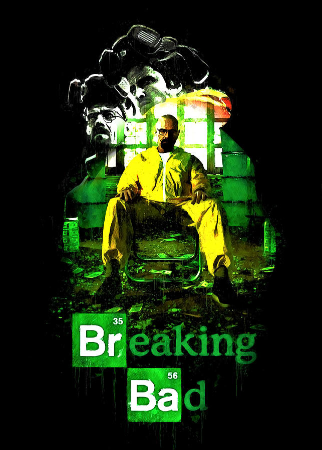 breaking bad paint Poster Painting by White Harvey - Fine Art America