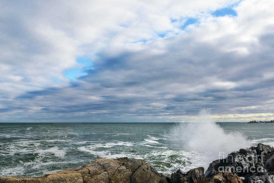 Breaking Clouds and Breaking Waves Photograph by Sharon Seaward Breaking Clouds and Breaking Waves Photograph by Sharon Seaward
