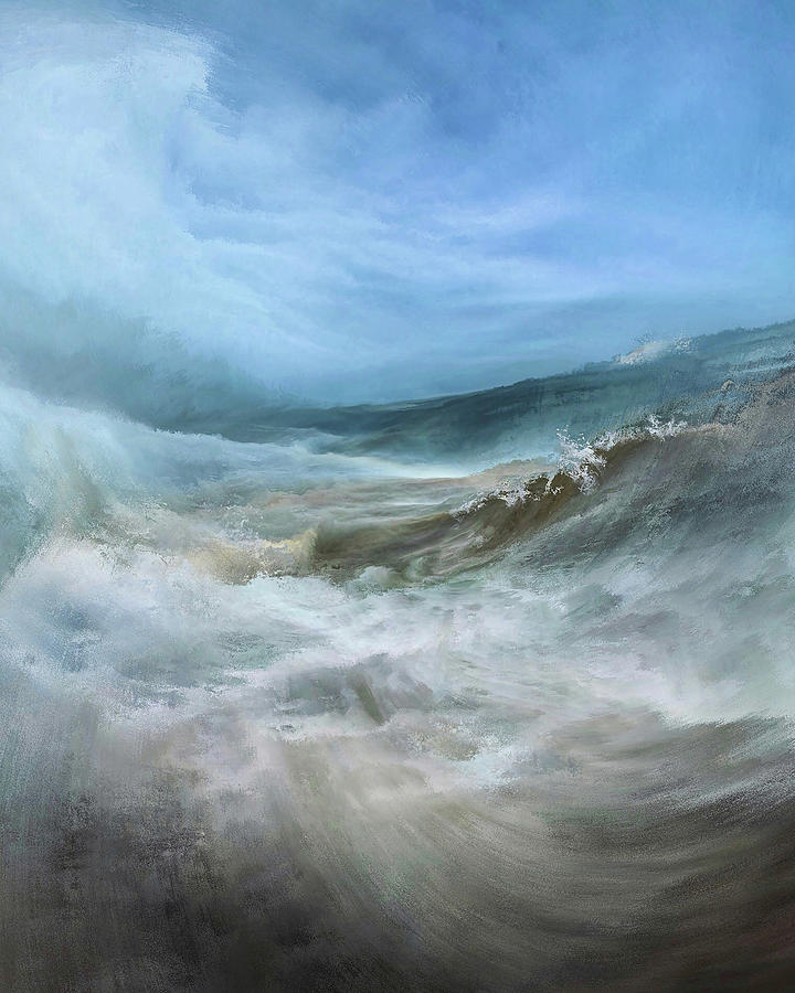 Breaking Of The Waves Digital Art by Adrian McGarry