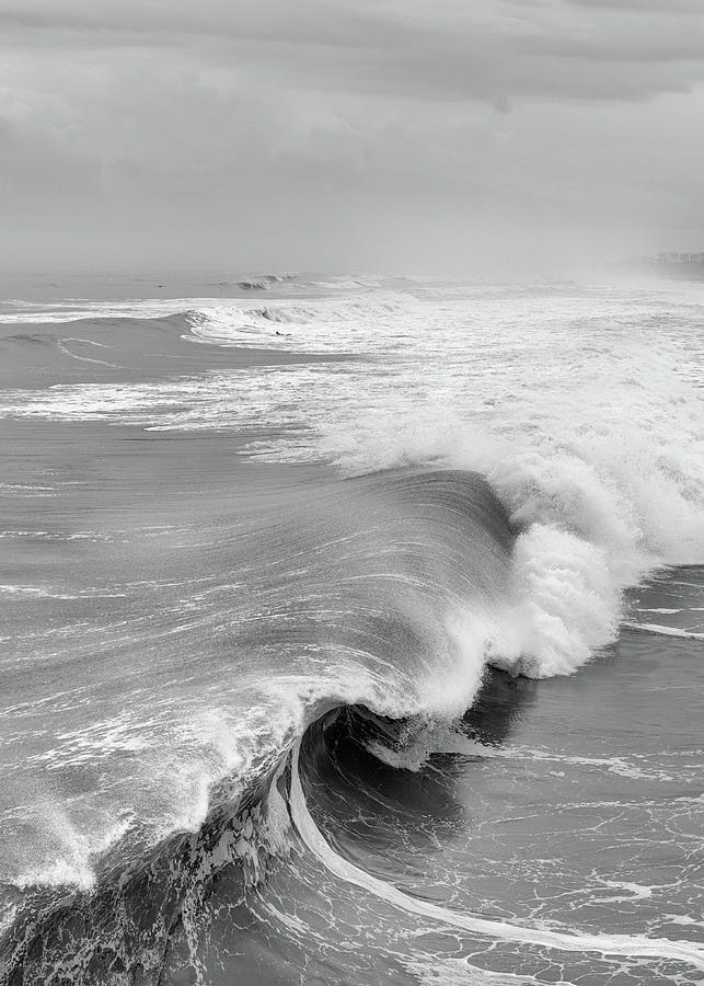 Breaking Wave Black and White Photograph by Laura Fasulo