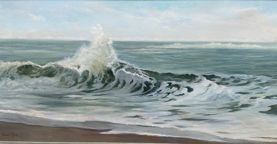 Breaking Wave Painting by Judy Rixom