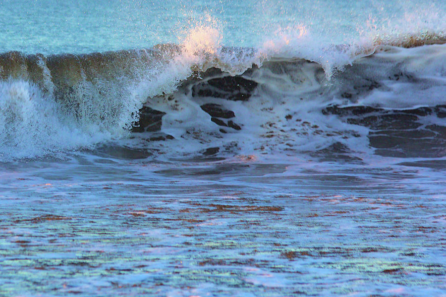 Breaking Wave on Praia da Rocha Beach Photograph by Jeremy Hayden