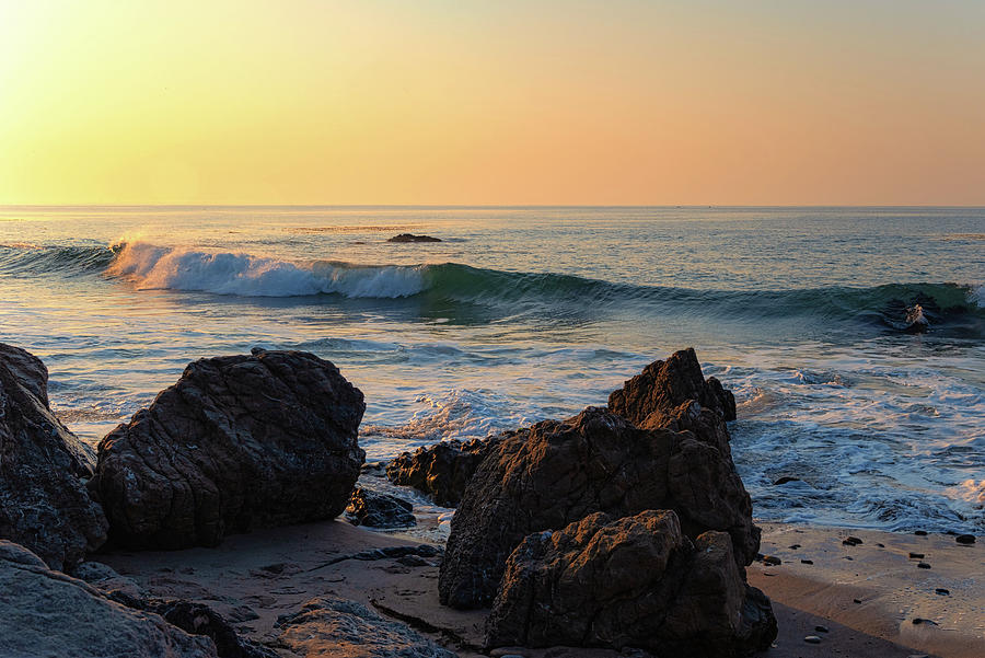 Breaking Waves at Sunrise Photograph by Matthew DeGrushe