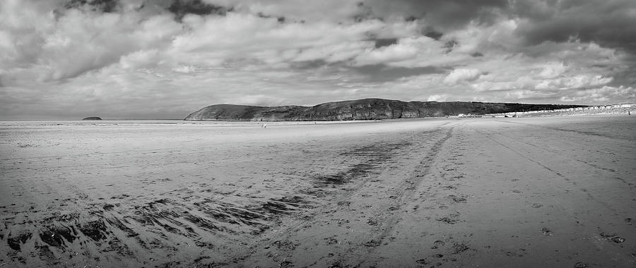 Brean Sands panorama Photograph by Seeables Visual Arts