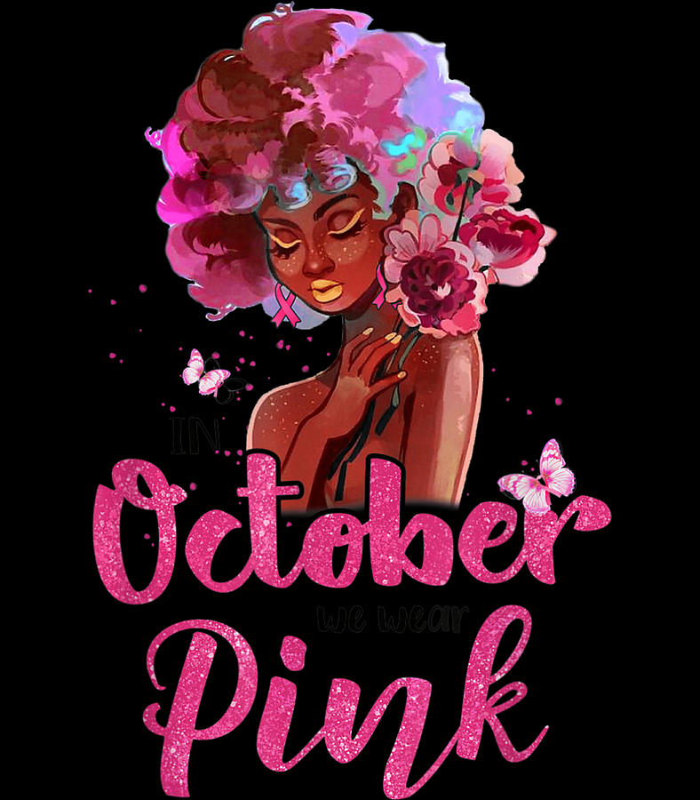 Breast Cancer Awareness Black Woman Mixed Media By Hung Duong Duy ...