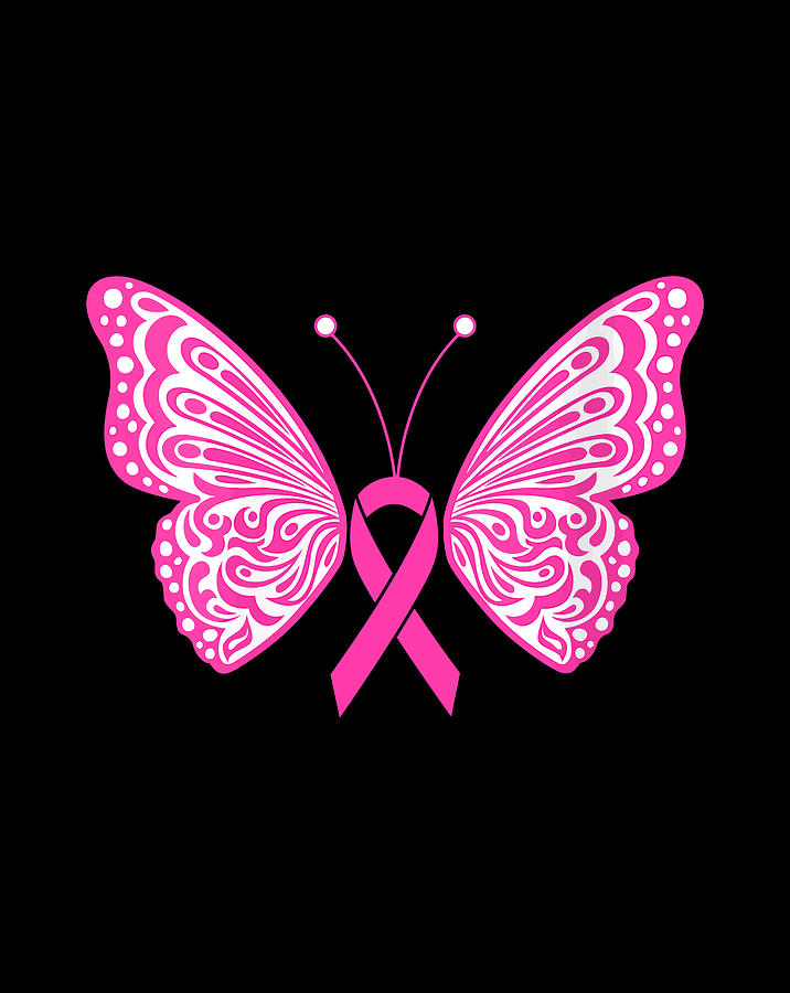 Breast Cancer Awareness Pink Ribbon Tribal Butterfly Tattoo Gift Items ...