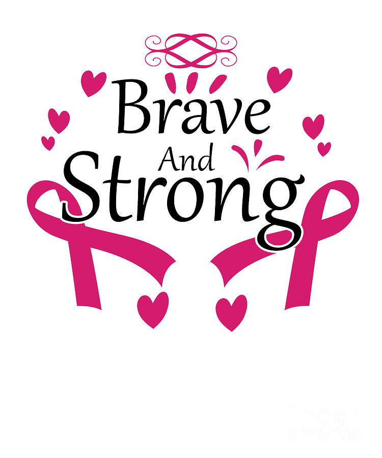 Breast Cancer Awareness Ribbon Pink Word Art by Amusing DesignCo