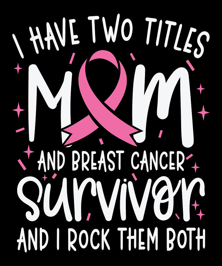 Breast Cancer Digital Art - Breast Cancer Survivor Ribbon Pin Breast Cancer Awareness by Toms Tee Store