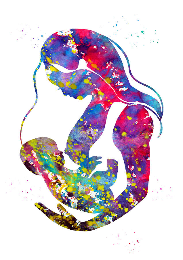 Breastfeeding Mother Digital Art By Erzebet S Pixels