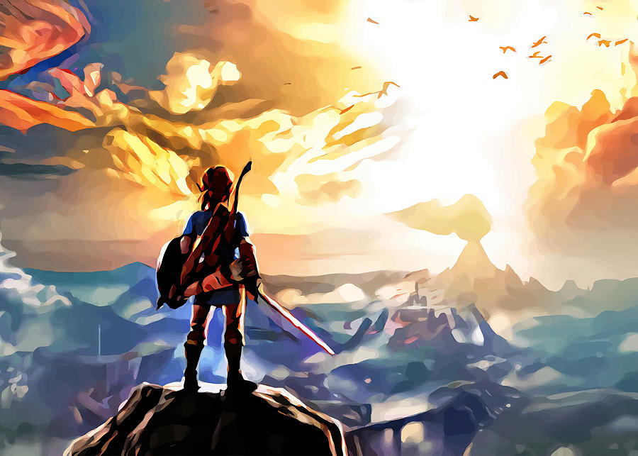 Breath Of The Wild Start Trending Painting By Amy Allen - Pixels