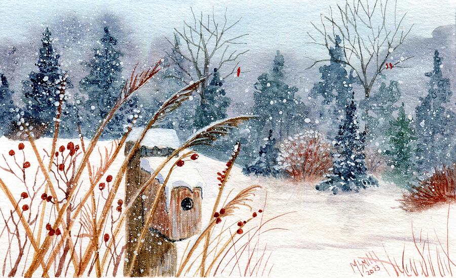Breath Of Winter Painting by Marilyn Smith