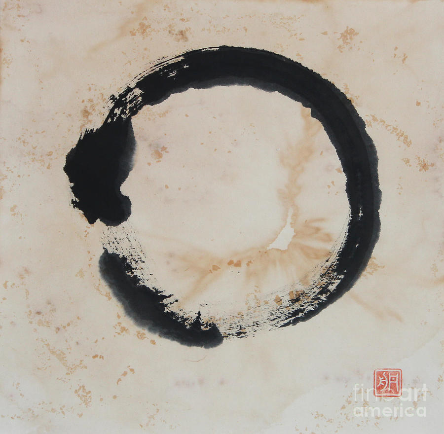Breathing Enso On Gold Painting