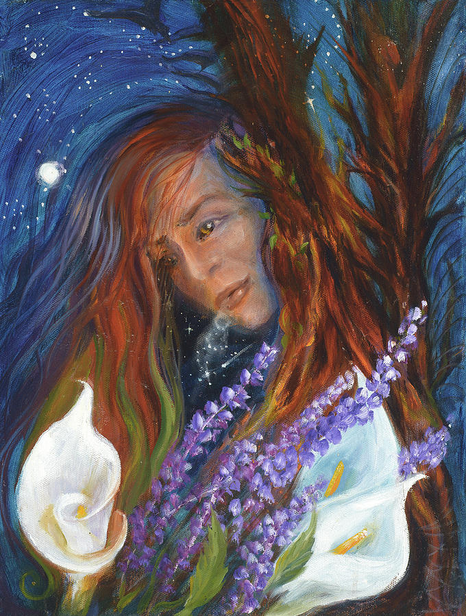 Breathing Lillies Painting by Sofanya White