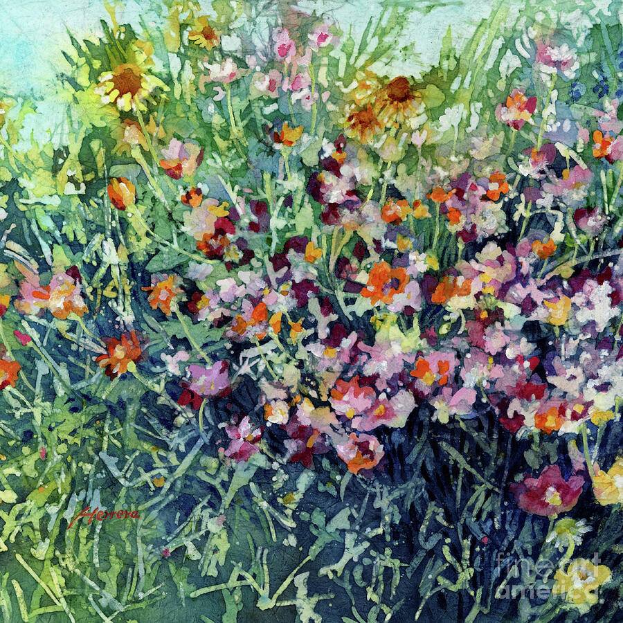 Breeze and Daydream - Wildflowers Painting by Hailey E Herrera