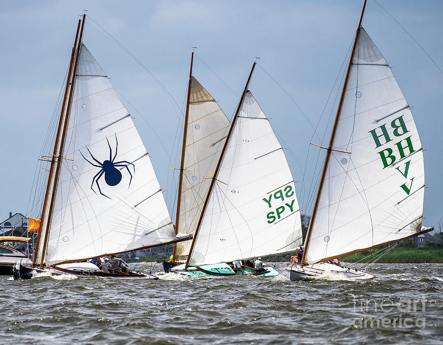 Barnegat Bay Photograph - Breezy at the Start by Frank Parisi
