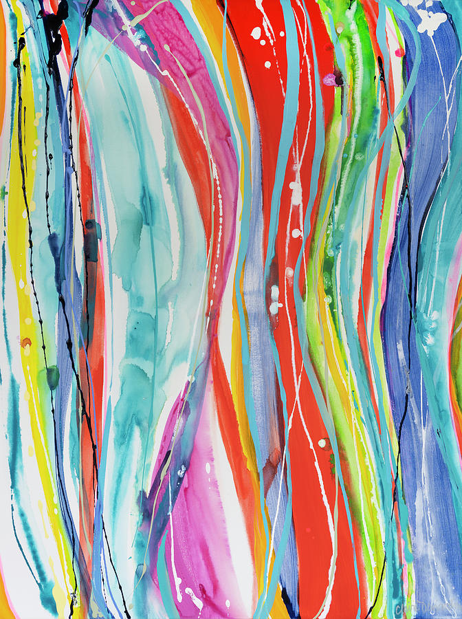 Abstract Painting - Breezy Curtain by Claire Desjardins