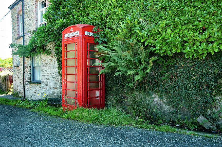 Brentor Red Telephone Box Dartmoor Photograph by Helen Jackson