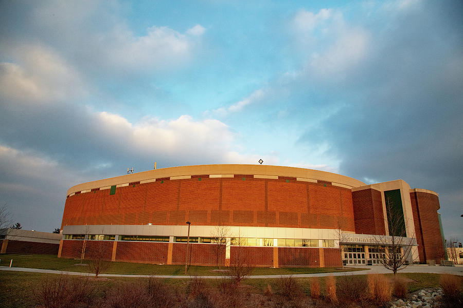 Breslin Center wide shot at sunset Photograph by Eldon McGraw - Fine ...