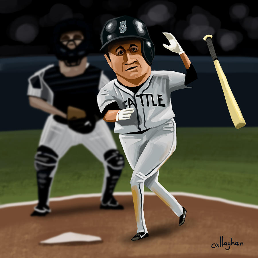 Bret Boone Digital Art by Brian Callaghan - Pixels