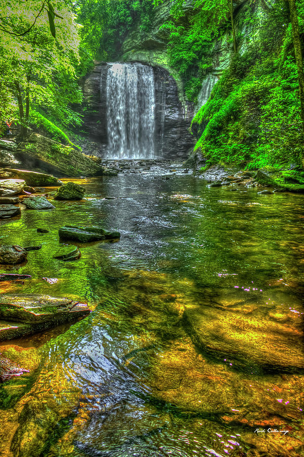 Brevard NC Looking Glass Falls Clarity 7 Great Smoky Mountains Landscape Art Photograph by Reid Callaway