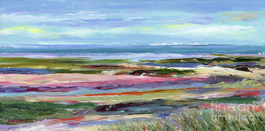 Brewster Flats, Cape Cod, Massachusetts Painting by Pamela Parsons