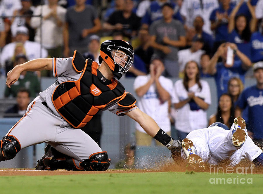 Brian Dozier and Buster Posey Photograph by Harry How Brian Dozier and Buster Posey Photograph by Harry How