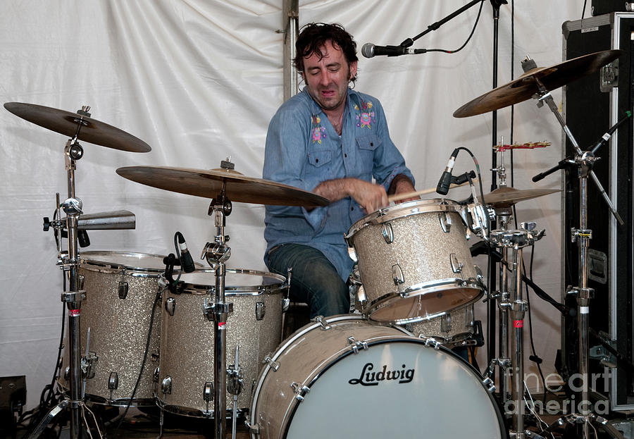 Brian Griffin on Drums with Jamie McLean Band  Photograph by David Oppenheimer