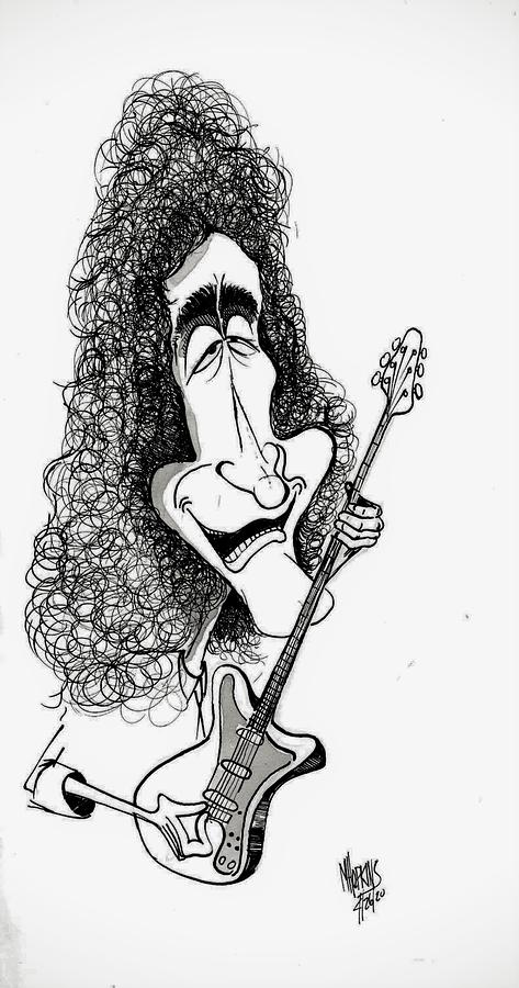 Brian May Drawing by Michael Hopkins