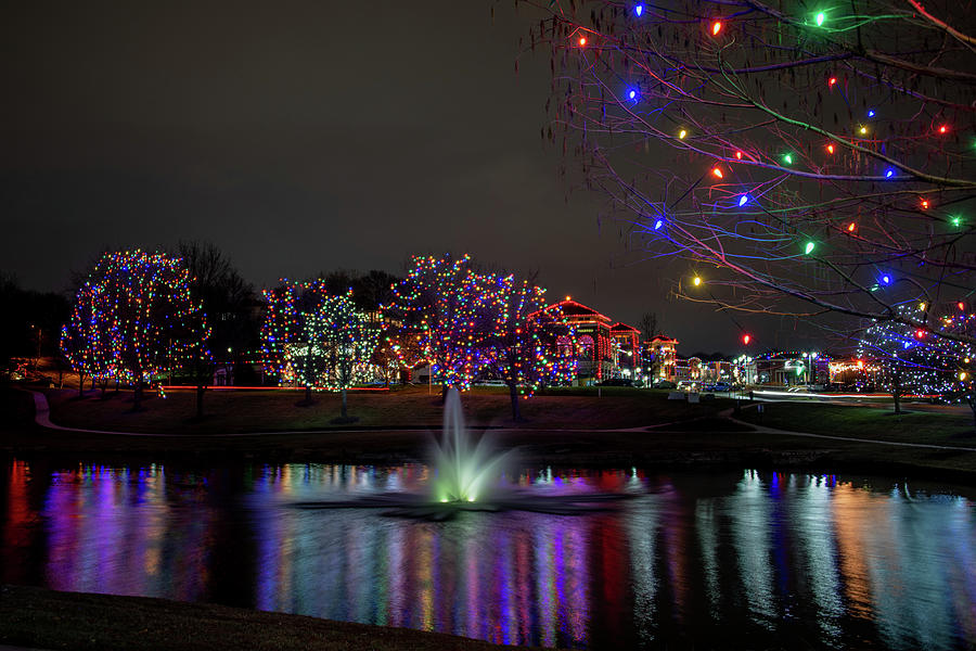 Briarcliff Village Lights Photograph by Carol Schultz Fine Art America