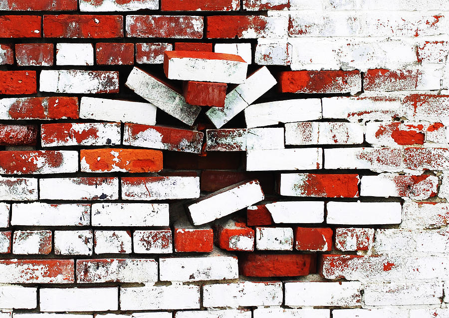 Brick breakdown Photograph by Bill Hinton Photography
