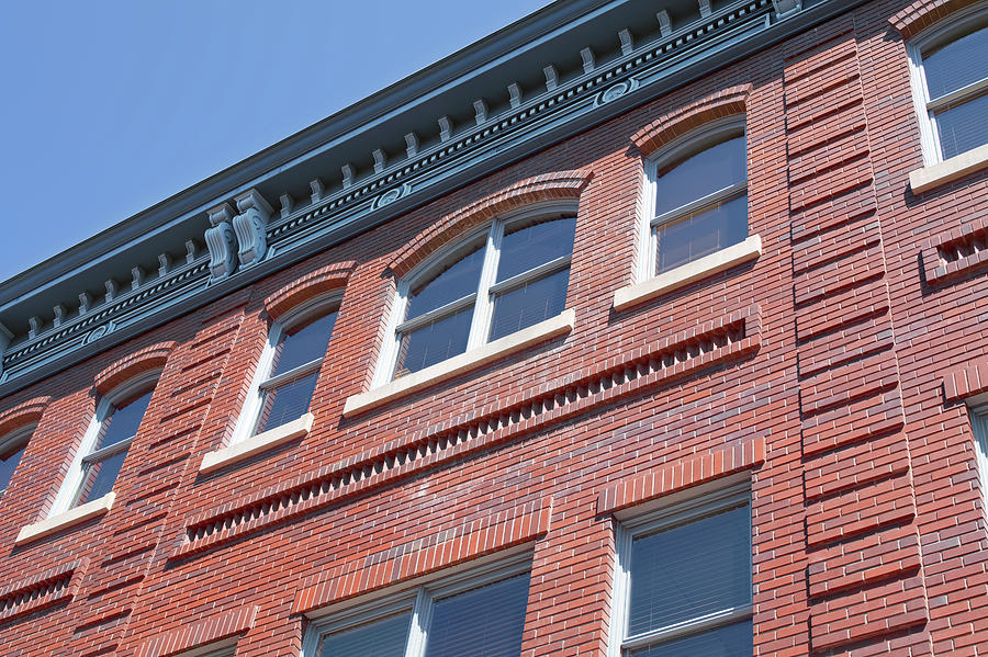 Brick Building Detail Architecture On Pearl Street Boulder Colorado Photograph by Ann Powell