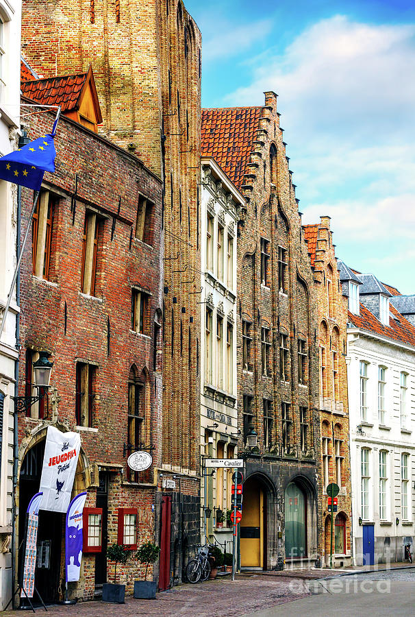 Brick Design in Bruges Belgium Photograph by John Rizzuto