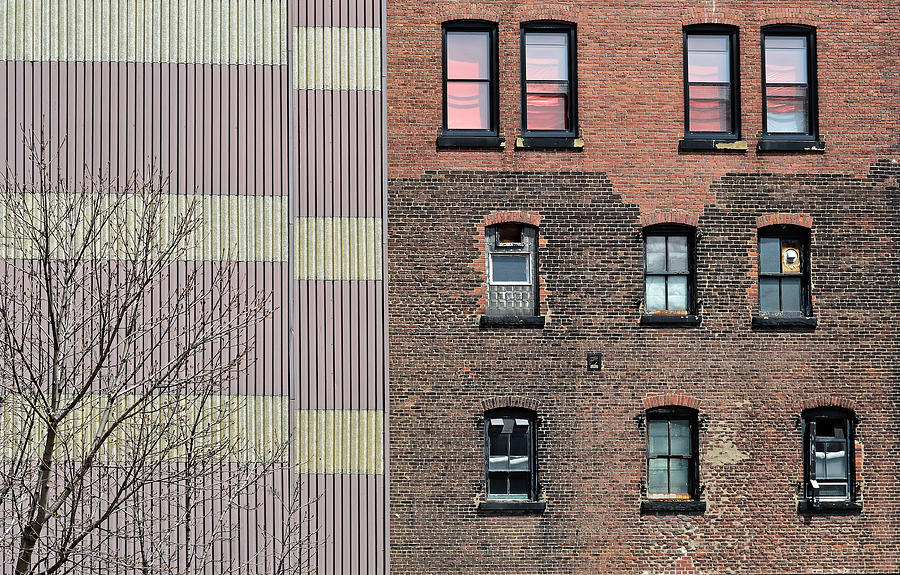 Brick Facade - Halifax, Nova Scotia, Canada Photograph by KJ Swan