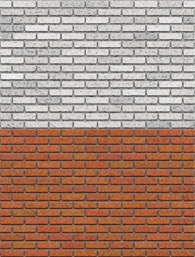Brick Wall Seamless Pattern Drawing by Magnilion