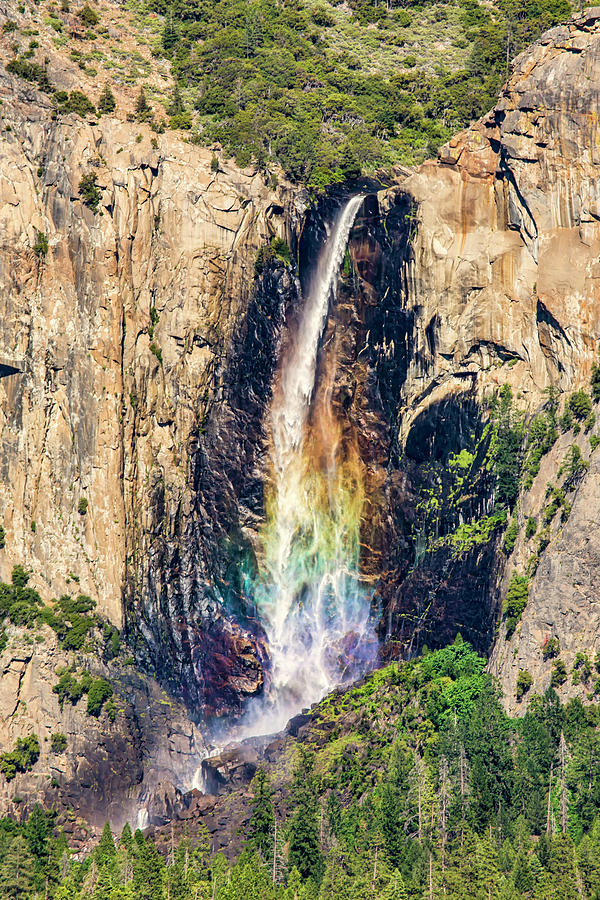Bridal Veil Falls Rainbow Photograph by Gigi Ebert